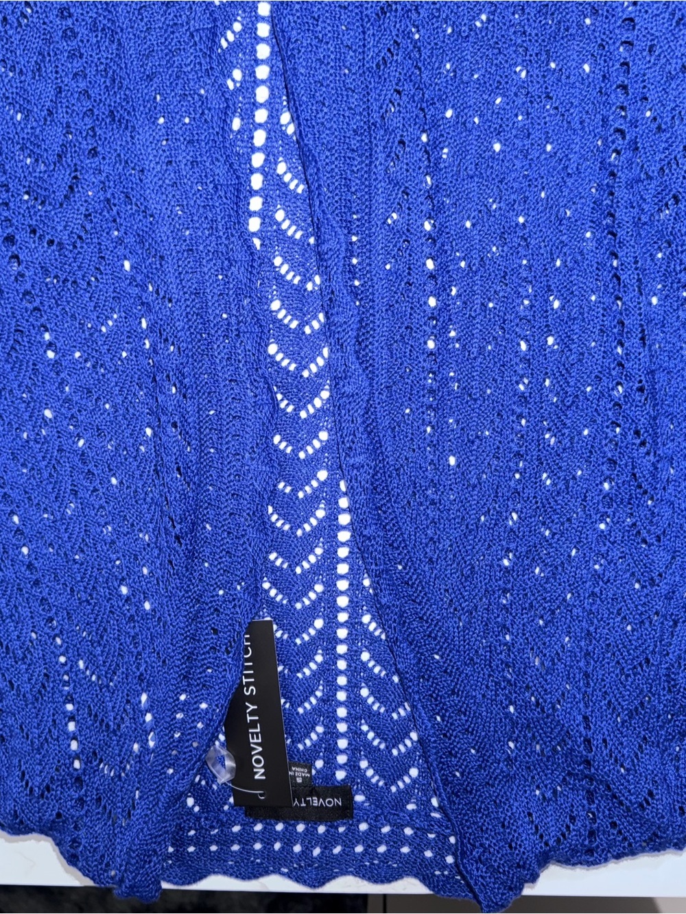 Openwork Cardigan - Cobalt Blue